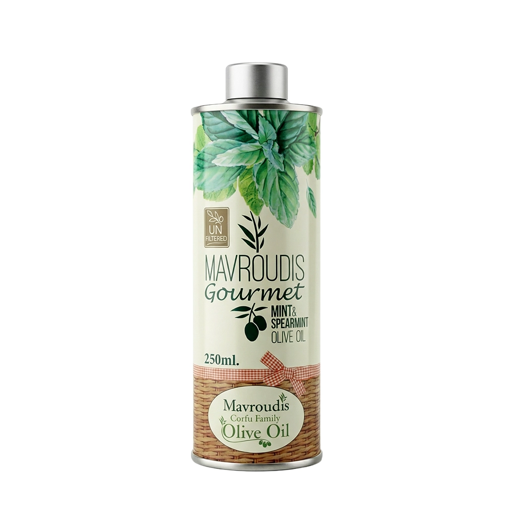 Grecka oliwa z oliwek extra virgin miętowa Mavroudis 250ml